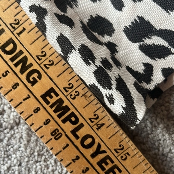 J. Crew Linen Leopard Print Elastic Pleated Pants Size 4P - Picture 10 of 10